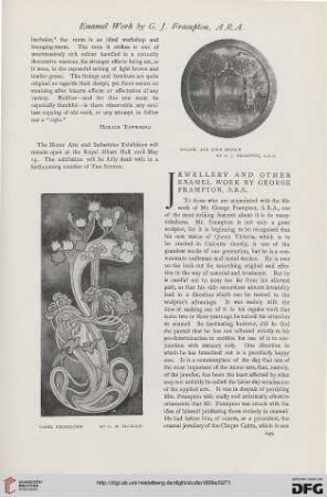 16: Jewellery and other enamel work by George Frampton, A.R.A.