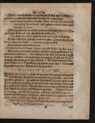 Salvatio Cap. XIX.