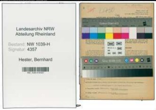 Entnazifizierung Bernhard Hester , geb. 17.10.1904 (Fleischer)