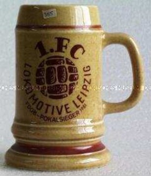 Bierseidel zum Pokalsieg des 1. FC Lokomotive Leipzig