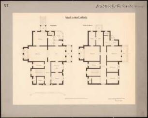 Landhaus: Grundrisse EG und 1.OG