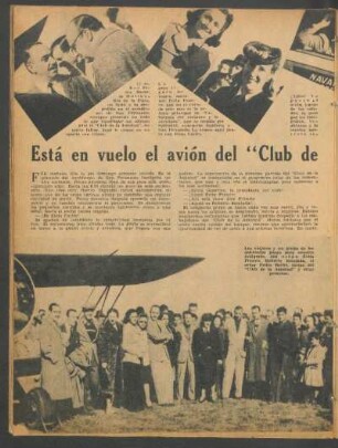Está en vuelo el avión del "Club de la Amistad"
