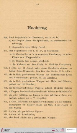 Nachtrag (Nr. 864 - 905)