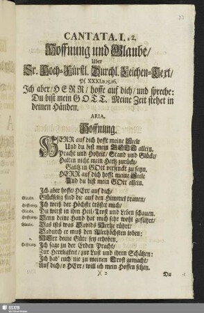 Cantata. I.