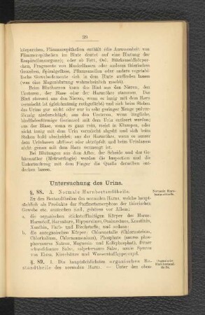 Untersuchung des Urins.