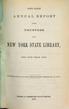 Annual report, 59. 1876 (1877)