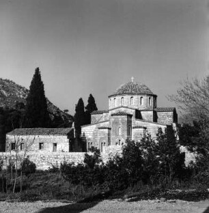 Daphni (Attika). Koimesis Kloster (Kimisis Theotoku). Klosterkirche (1080)