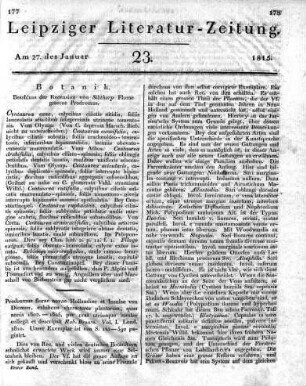 1815-01-27 : 23. Stück