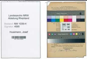Entnazifizierung Josef Husemann , geb. 00.00.0000 (Strassenwaerter)