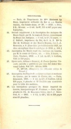 Notice de la sculpture antique du Musée National du Louvre par W. Fröhner, 1