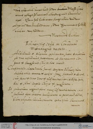 Wittenberger Konkordie, 29. Mai 1536