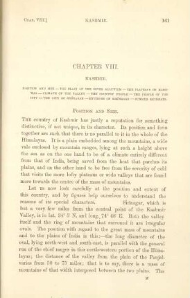Chapter VIII. Kashmir