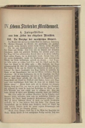 A. Spiegelbilder aus dem Leben des einzelnen Menschen