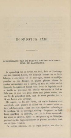 Hoofdstuk XXIII. Openstelling van de nieuwe havens van Iloilo, Sual en Zamboanga