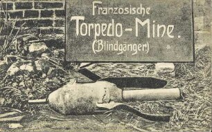 Französische Torpedo-Mine. (Blindgänger.)