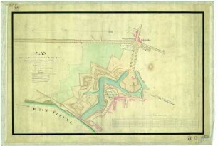 "Plan de la partie des anciennes fortifications de Dusseldorf, comprises entre la porte de Ratingen et le Rhin"