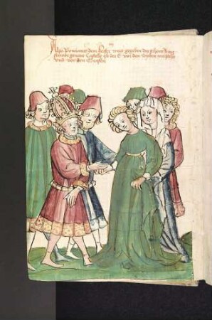 Rahmenerzählung: Pontianus nimmt Castelle zur Frau