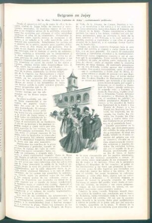 Belgrano en Jujuy : (De la obra "Archivo Capitular de Jujuy", recientemente publicada)