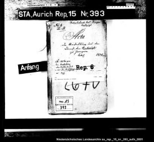 Der Amtsvogt Warches in Jemgum