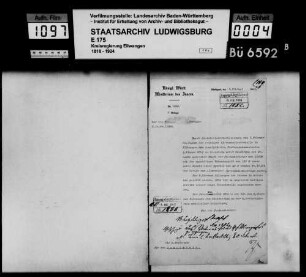 Oberamtsdiener, Hausmeister und Hausverwalter beim Oberamt Ellwangen