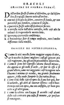 Oracoli Di Andrea Oldra.