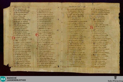 Barlaam-Fragment - Cod. Karlsruhe 2912, II A 1, a