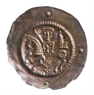 Münze, Pfennig, Brakteat, um 1240