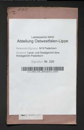 Vorsänger Moses Geibach zu Paderborn