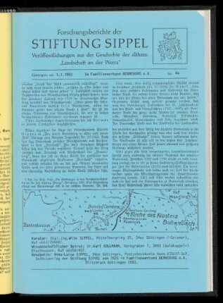 Forschungsberichte der Stiftung Sippel, Göttingen am 1.1.1983, Nr. 40