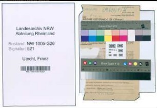 Entnazifizierung Franz Utecht , geb. 20.10.1895 (Steuerberater)
