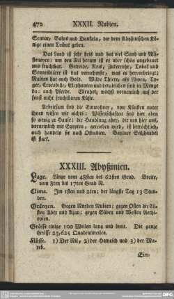 XXXIII. Abyßinien