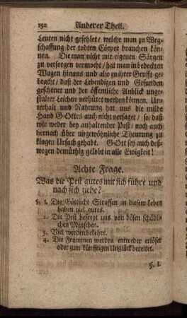 Achte Frage. - Zehnde Frage.