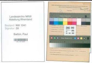 Entnazifizierung Paul Barton , geb. 30.06.1905 (Arbeiter)
