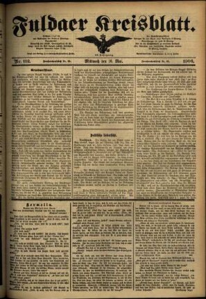Ausgabe vom Mittwoch, den 16. Mai 1906.