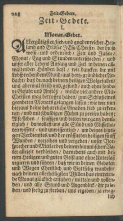 Zeit-Gebete.