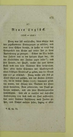 27. Neues Unglueck