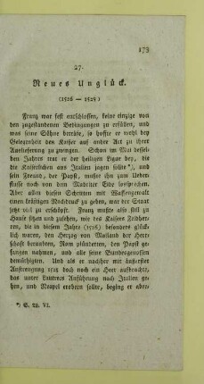 27. Neues Unglueck