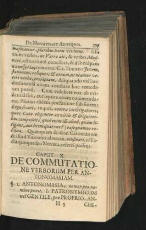 Caput X. De Commutatione Verborum Per Antonomasiam.