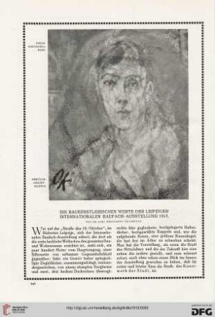 Die baukünstlerischen Werte der Leipziger Internationalen Baufach-Ausstellung 1913