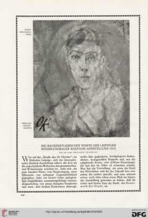 Die baukünstlerischen Werte der Leipziger Internationalen Baufach-Ausstellung 1913