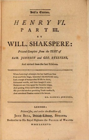 Henry VI. Part III.