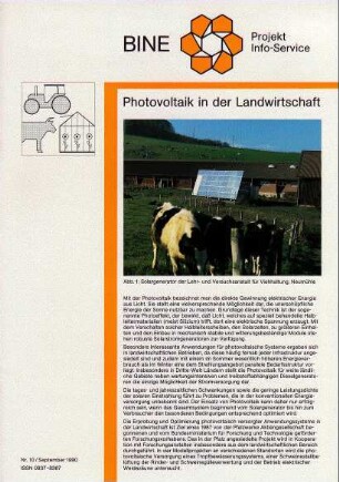 Photovoltaik in der Landwirtschaft.