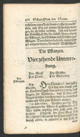 Vierzehende Unterredung. Die Pflanzen.