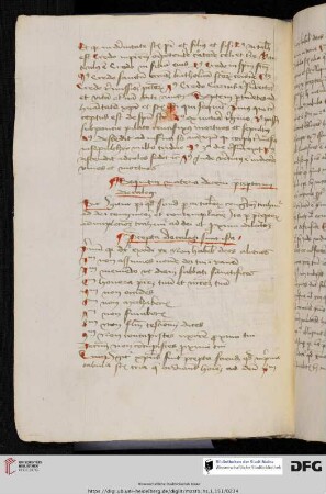 Materiae de decem praeceptis, de sacramentis et de septem virtutibus