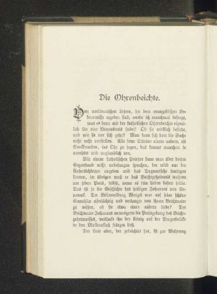 Die Ohrenbeichte.