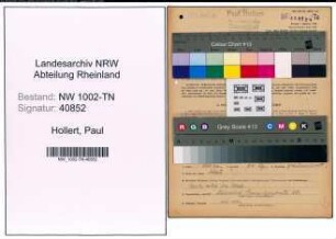 Entnazifizierung Paul Hollert , geb. 08.04.1899 (Spediteur)
