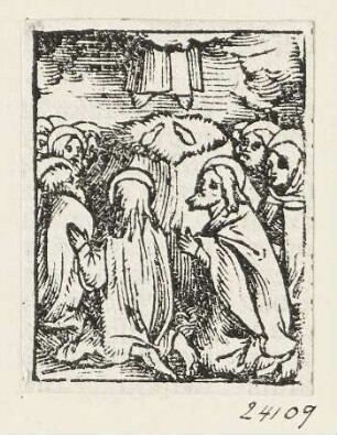 Christi Himmelfahrt, Blatt 33 aus: "Postilla Guillermi super Epistolas et Euangelia", Basel 1515