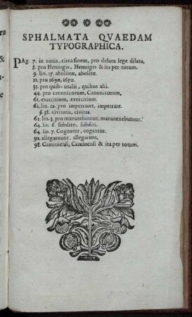 Sphalmata Quaedam Typographica.