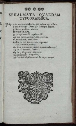 Sphalmata Quaedam Typographica.