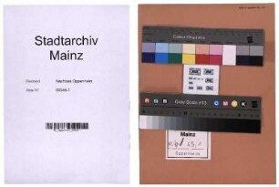 "Die Tarnkappe", Typoskript von M. Oppenheim